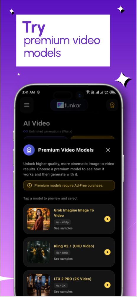 Premium Video Models